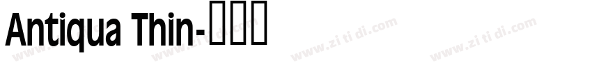 Antiqua Thin字体转换